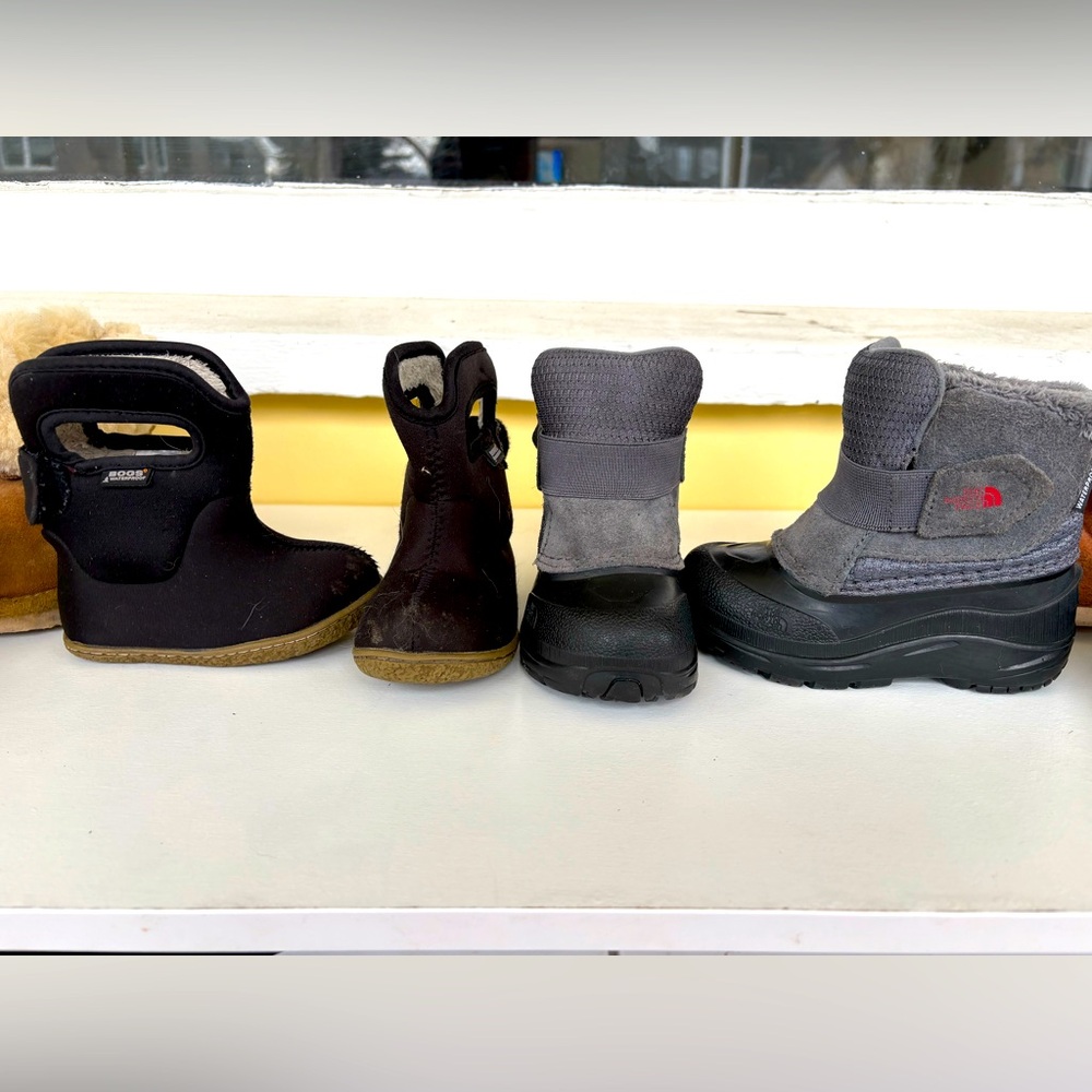 Baby bogs & north face winter boot